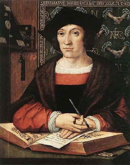 Bernard van orley Joris van Zelle,1519, Oil on oak panel china oil painting image